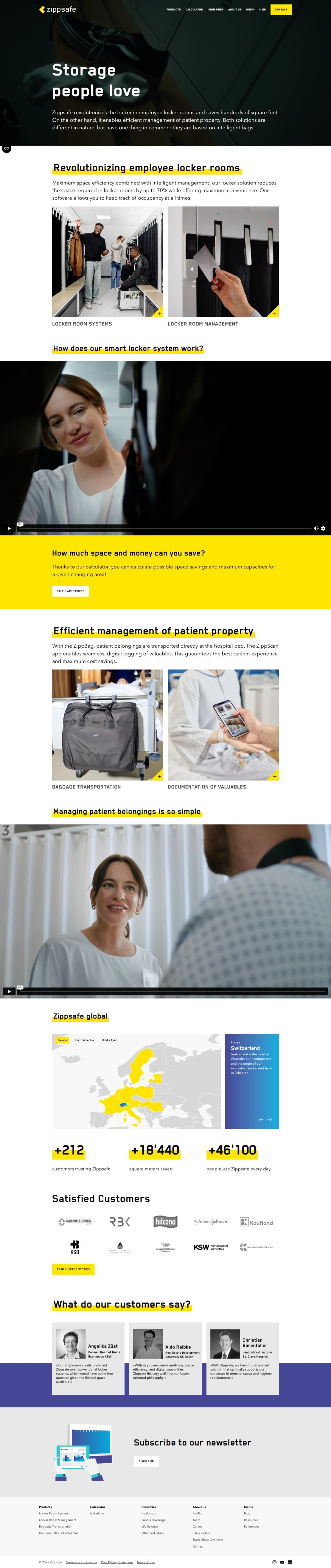 Zippsafe interface preview